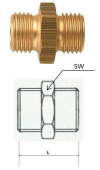 Rectus (DN 26/26) G 3/4 x G 3/4 csatlakozású kettős karmantyú termék fő termékképe