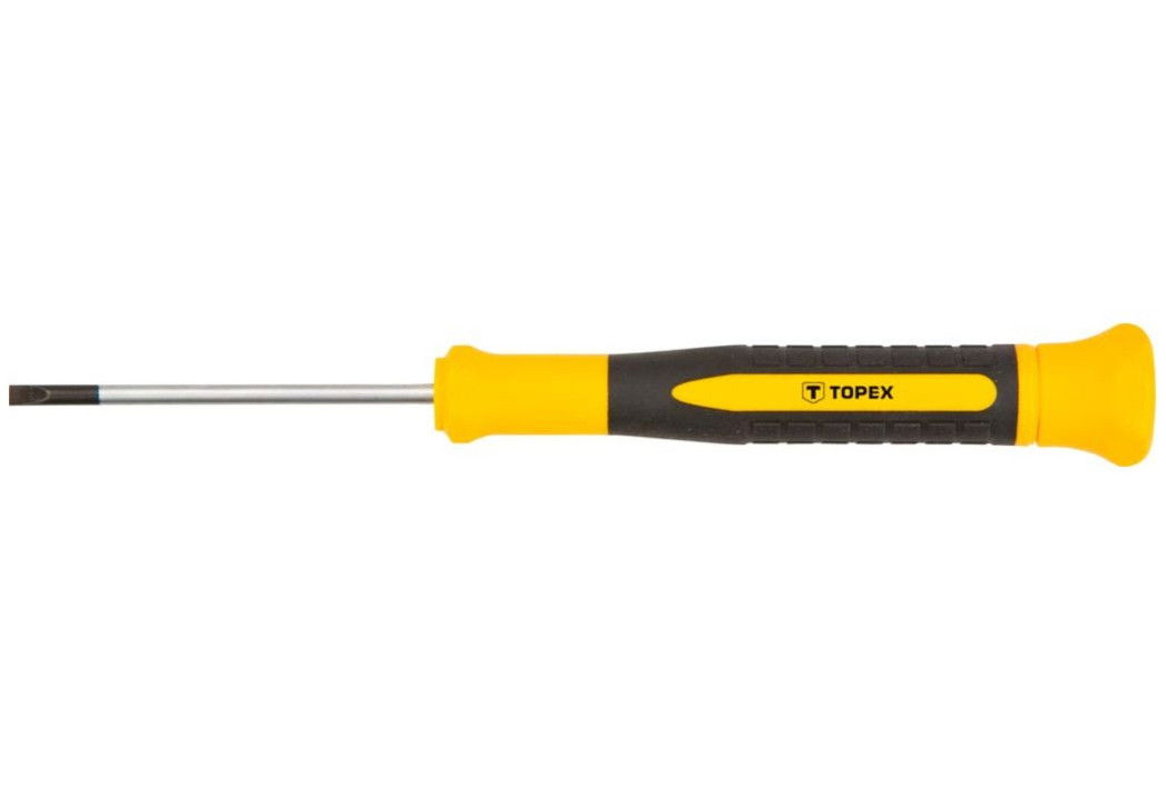 Topex 39D771 lapos műszerész csavarhúzó, CrV acél, 135/50 mm, 2.5 mm termék fő termékképe