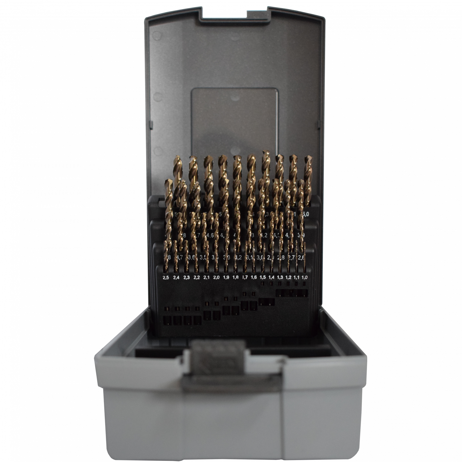 Abraboro HSS-Co 50 részes fémfúró készlet, műanyag dobozban termék fő termékképe