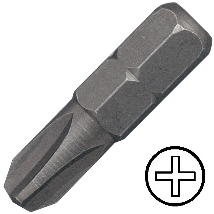 KENNEDY No.2 kereszthornyos csavarhúzó bit 1/4" hatszög illesztéssel, 25 mm termék fő termékképe