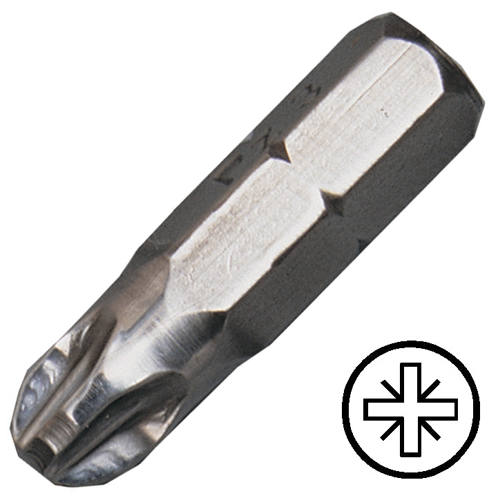 KENNEDY No.0 Pozidriv csavarhúzó bit 1/4" hatszög illesztéssel, 25 mm termék fő termékképe