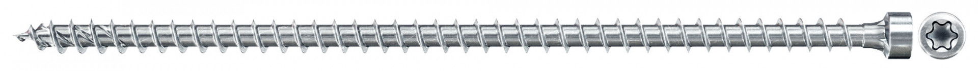 Fischer FPF II CHTF 10.0 x 360 BC 25 hengeres fejű, kékre horganyzott, végigmenetes szerkezetépítő csavar TX behajtással, 25 db/csomag termék fő termékképe